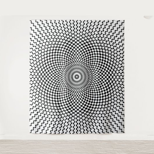 Optische Illusion Wandteppich (Vorderseite)
