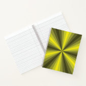 Optische Illusion Yellow Spiral Notebook Notizbuch (Innenseite)