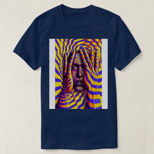 Optische Illusionen gefangen T-Shirt (Design vorne)