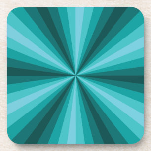 Optische Illusions-Aqua-Quadrat-Untersetzer Getränkeuntersetzer