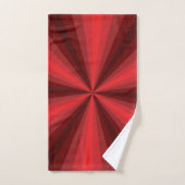 Optische Illusions-rotes Badezimmer-Tuch-Set Badhandtuch Set (Handtuch)