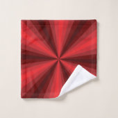 Optische Illusions-rotes Badezimmer-Tuch-Set Badhandtuch Set (Waschlappen)