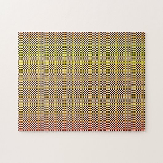 optische Illusionsfarben Puzzle (Horizontal)