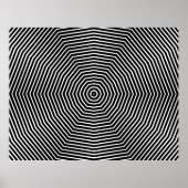 optische Illusionslinien Poster (Vorne)