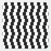 Optische Illusionslinien Quadrate schwarz
