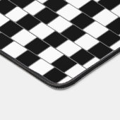 Optische Illusionslinien Quadrate schwarz Schreibtischunterlage (Ecke)