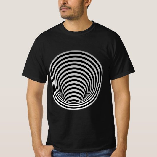 optische Illusionstunnel T-Shirt (Vorderseite)