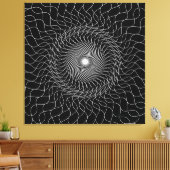Optische Illustration, schwarze Kunst Leinwanddruck (Insitu (Wohnzimmer))
