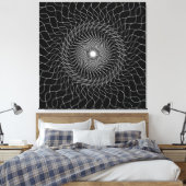 Optische Illustration, schwarze Kunst Leinwanddruck (Insitu (Schlafzimmer))