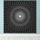 Optische Illustration, schwarze Kunst Leinwanddruck (Insitu (Holzboden))