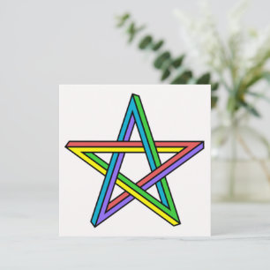 Optische Illustration Star Karte