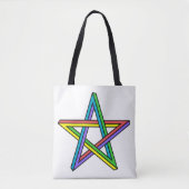 Optische Illustration Star Tote Bag Tasche (Vorderseite)