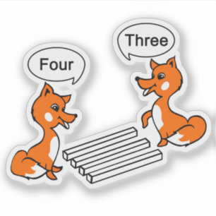 Optische Illustration Trick Contour Cut Aufkleber