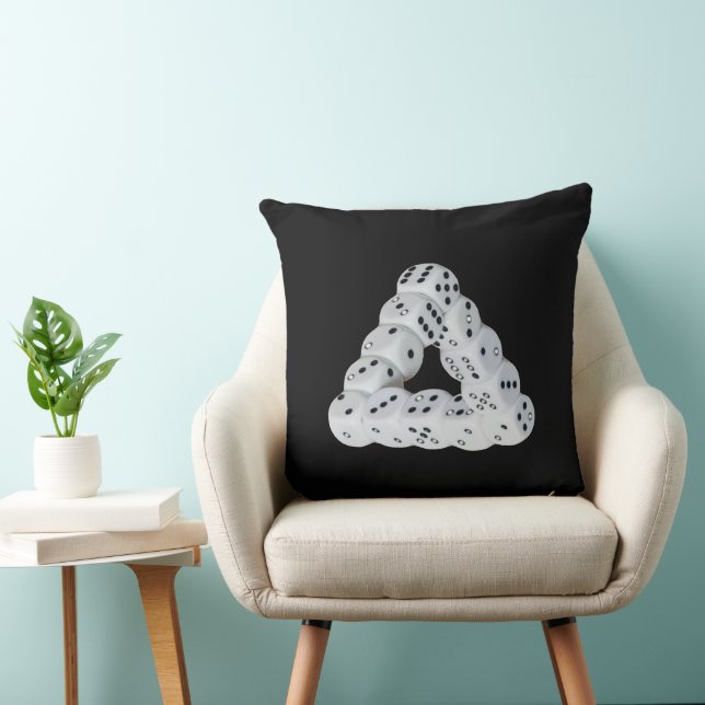 Optische Illustration Würfel Kissen (Stuhl )