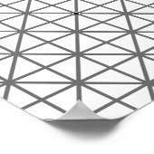 optische Illustrationshintergrund Textur Geomet Poster (Ecke)