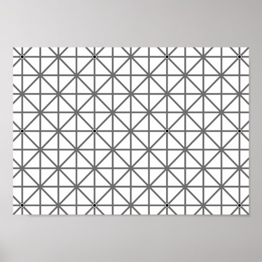 optische Illustrationshintergrund Textur Geomet Poster (Vorne)