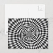Optische Illustrationsspirale Postkarte (Vorne/Hinten)