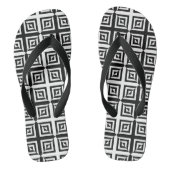 optische Karo-Flip-Flops Badesandalen (Fußbett)
