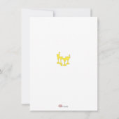 Optische Karte| Thema Lemon Party Einladung (Rückseite)