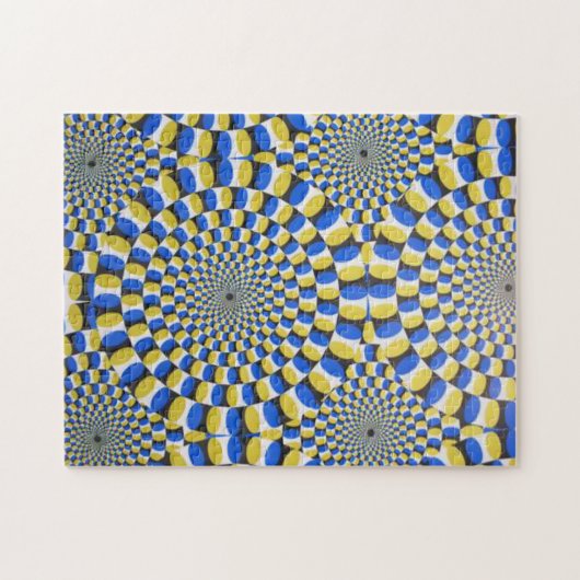 Optische Karton-Illusion unmöglich Puzzle (Horizontal)