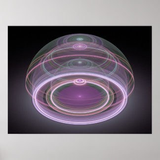 Optische Kunst 3D Grand Julian Fraktal 08 Poster