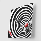 Optische Kunst des Uhrentunnels Quadratische Wanduhr (Winkel)