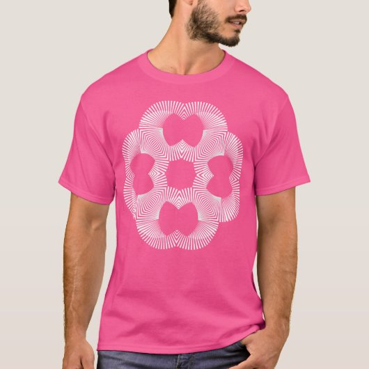 Optische psychedelische Illusions-Illusion T-Shirt (Vorderseite)