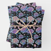 Optische Rose Wrapping Paper Flat Sheet Set 3 Geschenkpapier Set (Beispiel)