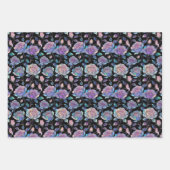 Optische Rose Wrapping Paper Flat Sheet Set 3 Geschenkpapier Set (Vorderseite)