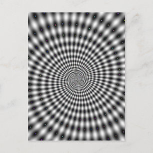 Optische Spiral-Illusion Postkarte