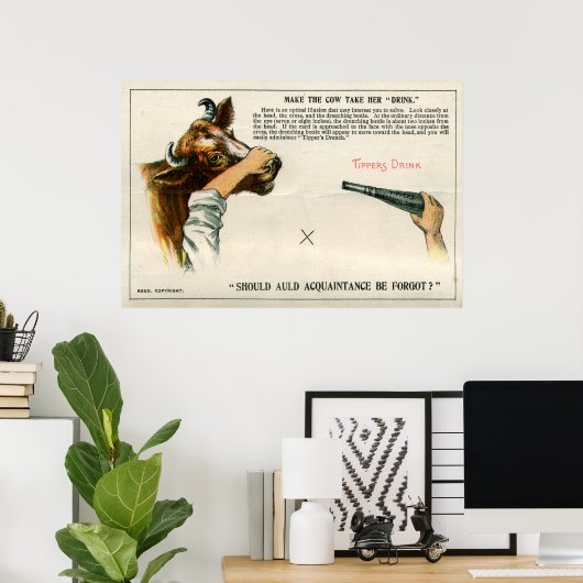 optische Täuschung, 1896 Poster (Heimbüro)