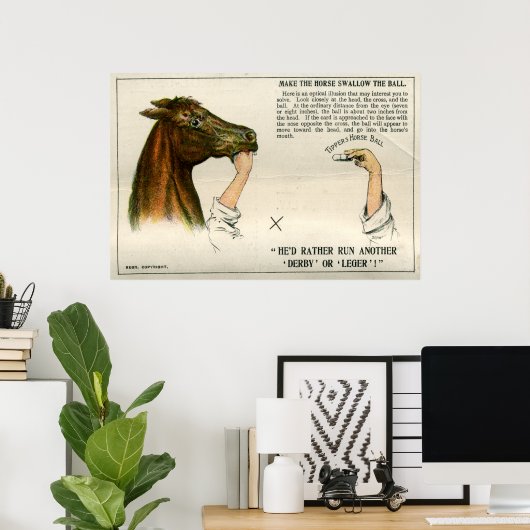 optische Täuschung, 1896 Poster (Heimbüro)