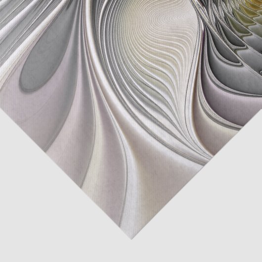 Optische Täuschung Abstrakte 3D-Fraktal mit Tiefe Seidenpapier (Detail)