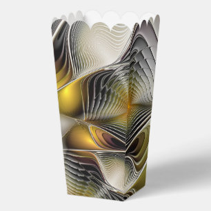 Optische Täuschung Abstrakte 3D-Fraktale mit Tiefe Geschenkschachtel
