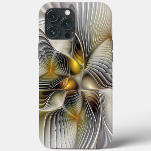 Optische Täuschung Abstrakte 3D-Fraktale mit Tiefe iPhone 13 Pro Max Hülle