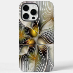 Optische Täuschung Abstrakte 3D-Fraktale mit Tiefe iPhone 16 Pro Max Hülle