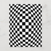 optische Täuschung an der Tafel Postkarte (Vorderseite)