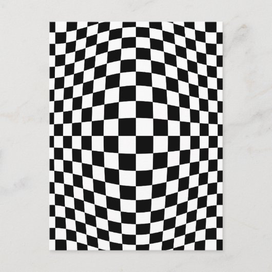 optische Täuschung an der Tafel Postkarte (Vorderseite)