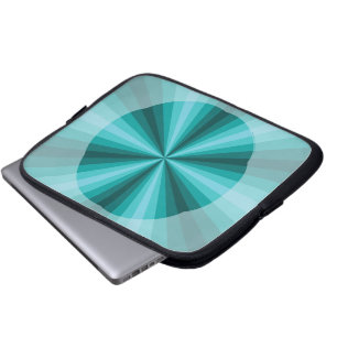 Optische Täuschung Aqua Laptop Hülle Laptopschutzhülle