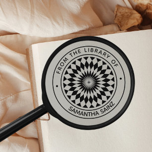 Optische Täuschung aus der Bibliothek des Buches Gummistempel