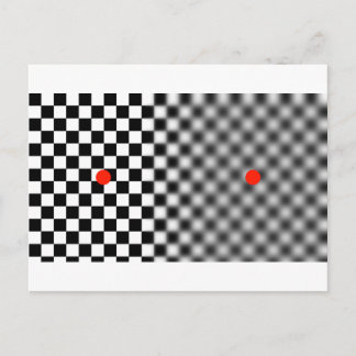 optische Täuschung - bewegen Sie sich! Postkarte