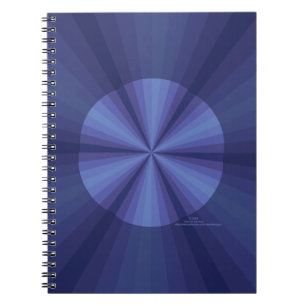 Optische Täuschung Blaue Notizbuch Notizblock