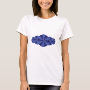Optische Täuschung Blaues Leichtes Damen-Shirt T-Shirt