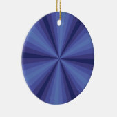 Optische Täuschung Blaues Ornament (Rechts)