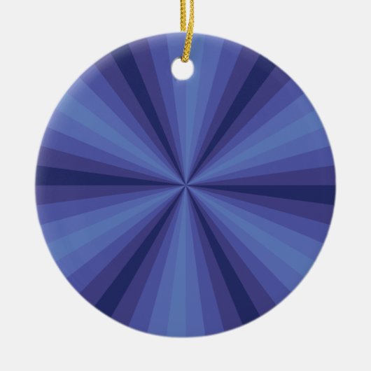 Optische Täuschung Blaues Ornament (Vorne)