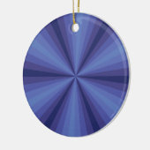 Optische Täuschung Blaues Ornament (Links)