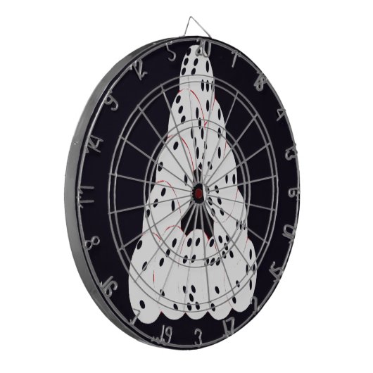 optische Täuschung Dartscheibe (Vorderseite Links)