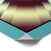 optische Täuschung der Schwingung Poster (Ecke)