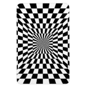 optische Täuschung des Schachbretts Magnet (Vertikal)