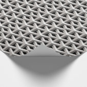 optische Täuschung, geometrisch schwarz-weiß Geschenkpapier (Ecke)